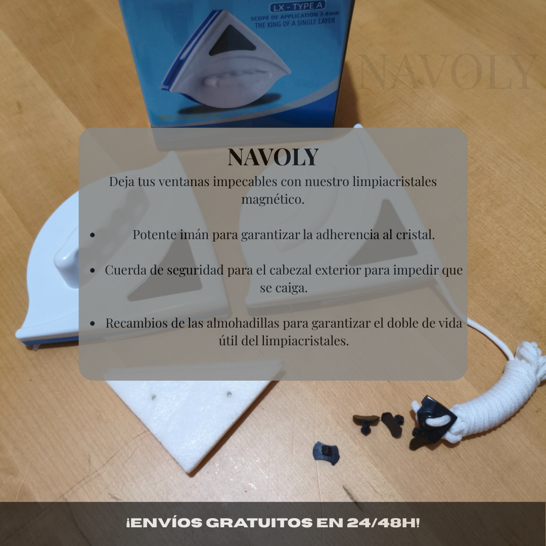 Limpia Cristales Magnético